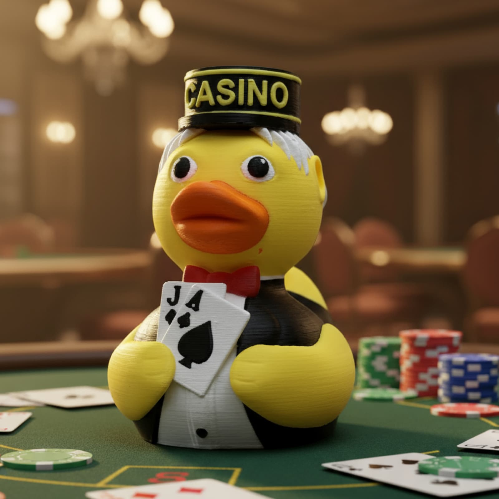 Casino Dealer Duck