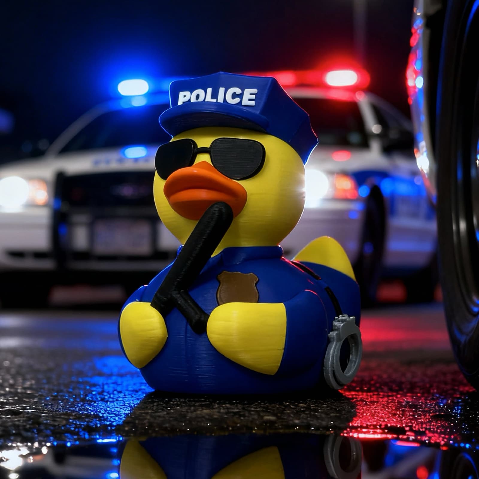Police Duck lifestyle photo