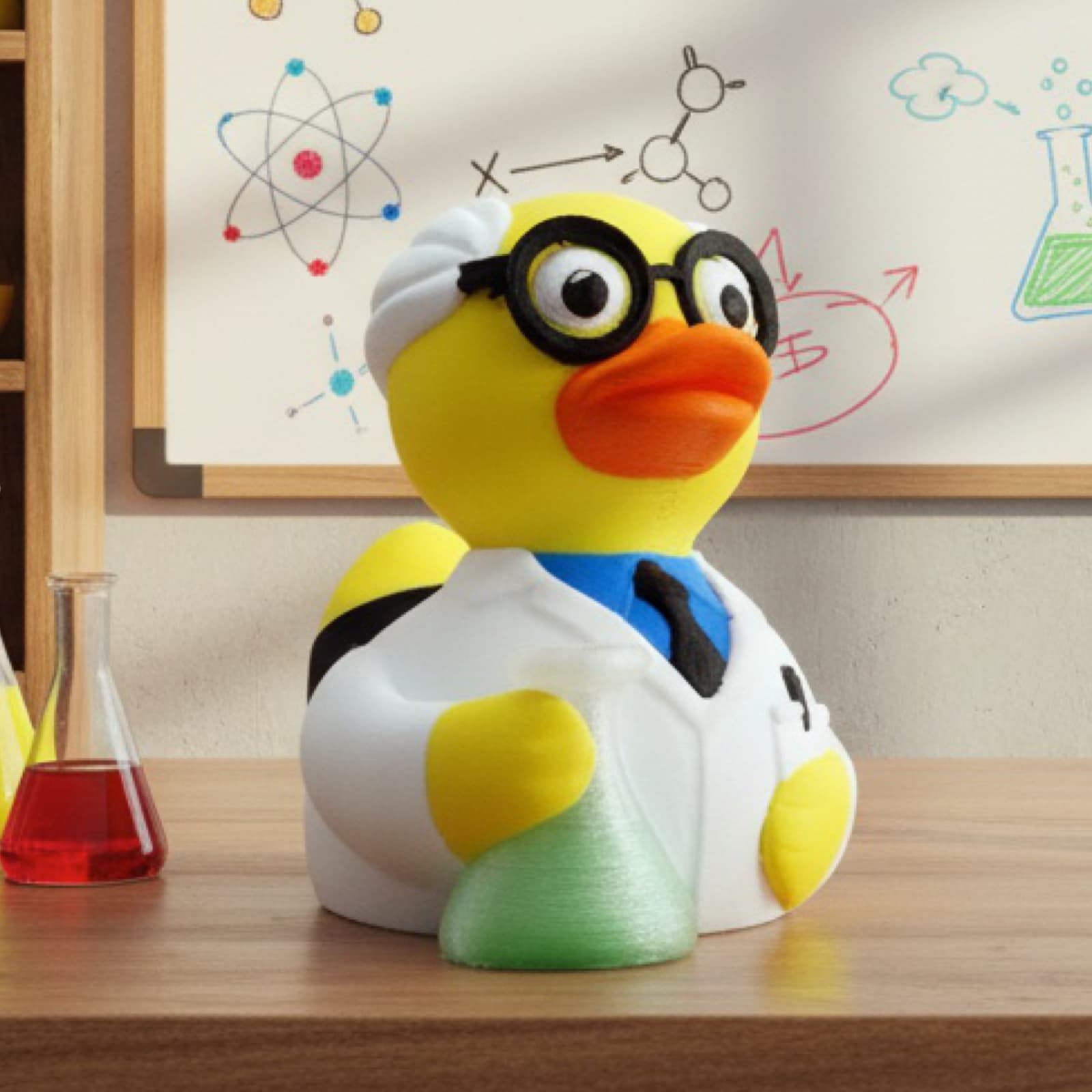 Scientist Duck lifestyle photo