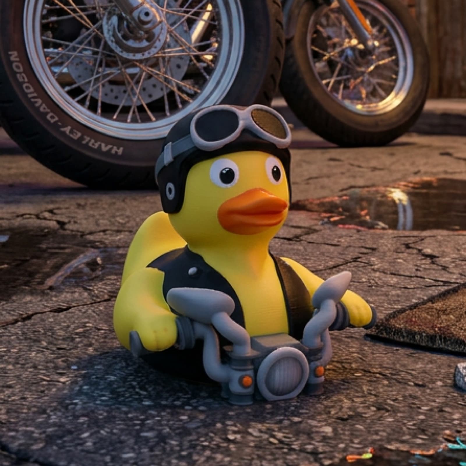 Biker Duck